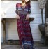 Bohemia Floral Print Long Maxi Dresses