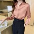 Silk Women Shirt Long Sleeve Fashion Woman Blouses Satin