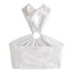 Printed Crop Top Elastic Bust Casual Chic Lady Halter Top