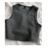 Sleeveless Retro Crop Top