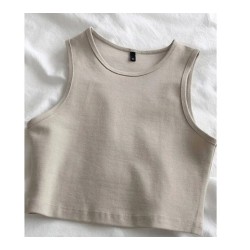 Sleeveless Retro Crop Top