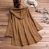 Blouse Plaid Checked Hoodies Long Sleeve Shirt Casual Cotton Tunic Tops