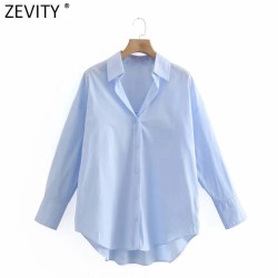 Simply Candy COlor Single Breasted Poplin Shirts Office Lady Long Sleeve