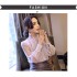 lace chiffon blouse women shirt long sleeve tops and blouses