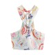 Printed Crop Top Elastic Bust Casual Chic Lady Halter Top Printed Crop Top Elastic Bust Casual Chic Lady Halter Top