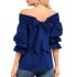 Sexy Off Shoulder Bowknot Blouse
