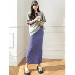Pencil Midi Long Vintage Mid-length Skirt