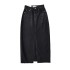 Front Slit Denim Skirt Women Long Jeans Skirt