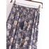Vintage Chic Hippie Summer Tassel Elastic Waist Boho Skirt