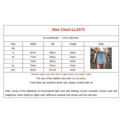 Summer Black Blue Solid Casual High Waist Pencil Denim Skirts