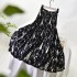 Stripes Midi Vintage High Waist Pleated A-Line Skirts