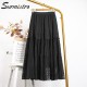 Hollow Out Long Lace Skirt