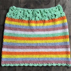 Rainbow BOHO vintage mini skirts