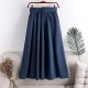 Midi Skirt With Belt High Waist