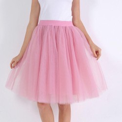Party Train Puffy 5Layer 60CM Fashion Tulle Skirt