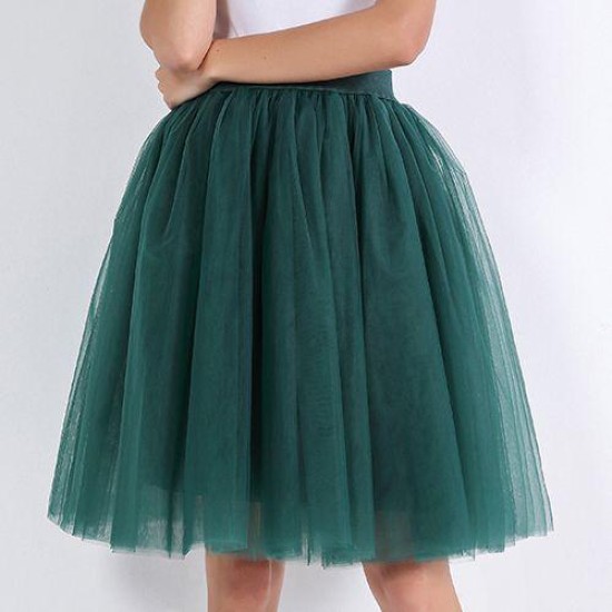 Party Train Puffy 5Layer 60CM Fashion Tulle Skirt Party Train Puffy 5Layer 60CM Fashion Tulle Skirt