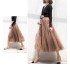 Tulle Polka Dot High Waist Pleated Midi Long Tutu Skirt