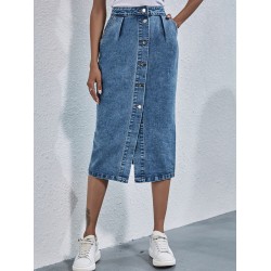 Streetwear Casual Pocket High Waist Straight Jeans