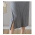 Warm Knit Midi Long Pencil Skirt Women Style Mid-Length