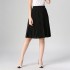 High Waist Pleated Solid Color Chiffon Vintage Skirt