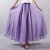 Boho Vintage Linen Cotton Pleated Long Skirt