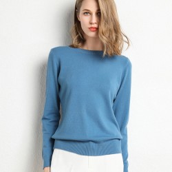 long-sleeved Knitted Pullovers Shirt Female Tops