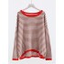 Long Sleeve Oversized Striped Tops Basic Loose Sweaters