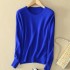 Women Long Sleeve O-neck Knit Tops Solid Slim Fit Fashion Sweater