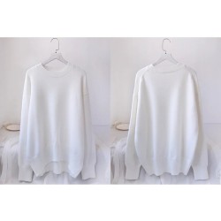 Oversized Sweaters Casual Autumn Warm Knit Women Jumper