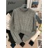 Sweater Women O-neck Sweet Girls Pure Color Knitted Pullover