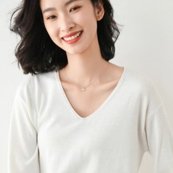 Women Sweater Long Sleeve Loose Jumpers N-neck Shirt Casua