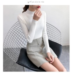 Women Pullovers Sweater Knitted Elasticity Casual